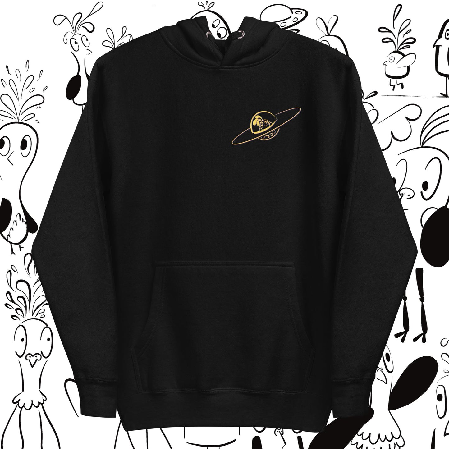 Space 2.0 Unisex Black Hoodie