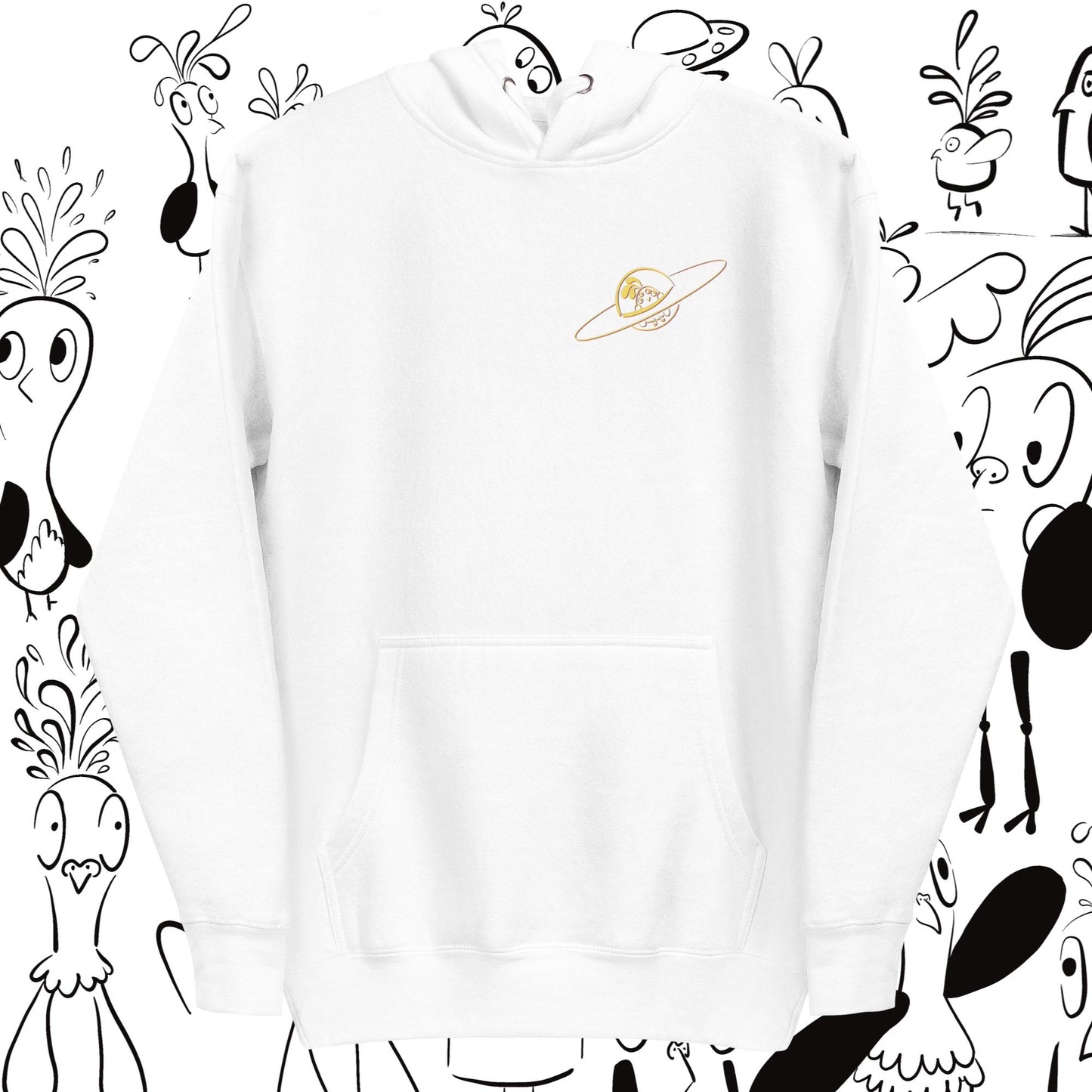 Space 2.0 white Unisex Hoodie