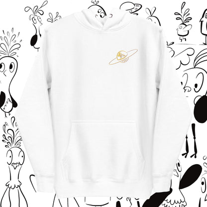 Space 2.0 white Unisex Hoodie